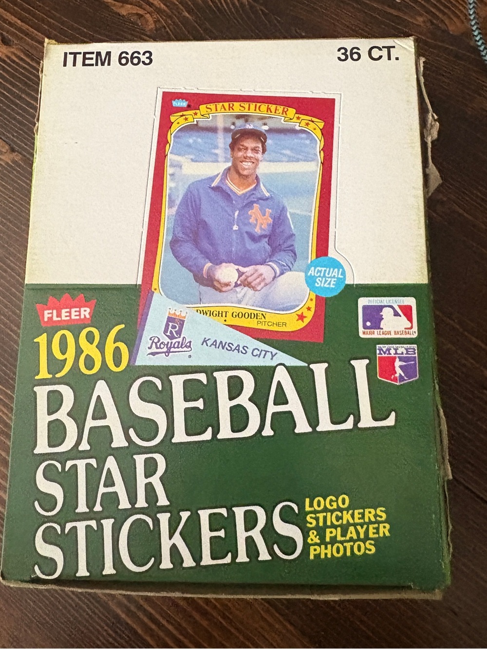 Fleer 1986 Baseball Star Stickers Box 36 packs